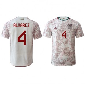 Lacne Muži Futbalové dres Mexiko Edson Alvarez #4 MS 2022 Krátky Rukáv - Preč